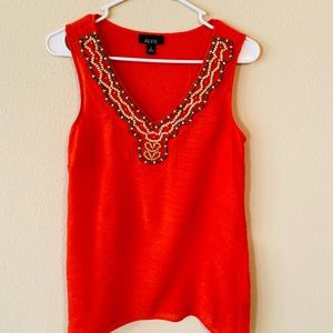 ALYX Red Tribal tank top